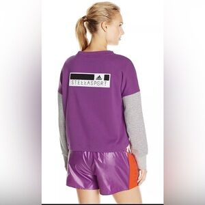 adidas by stella mccartney Womens Spacer Crew Sweatshirt